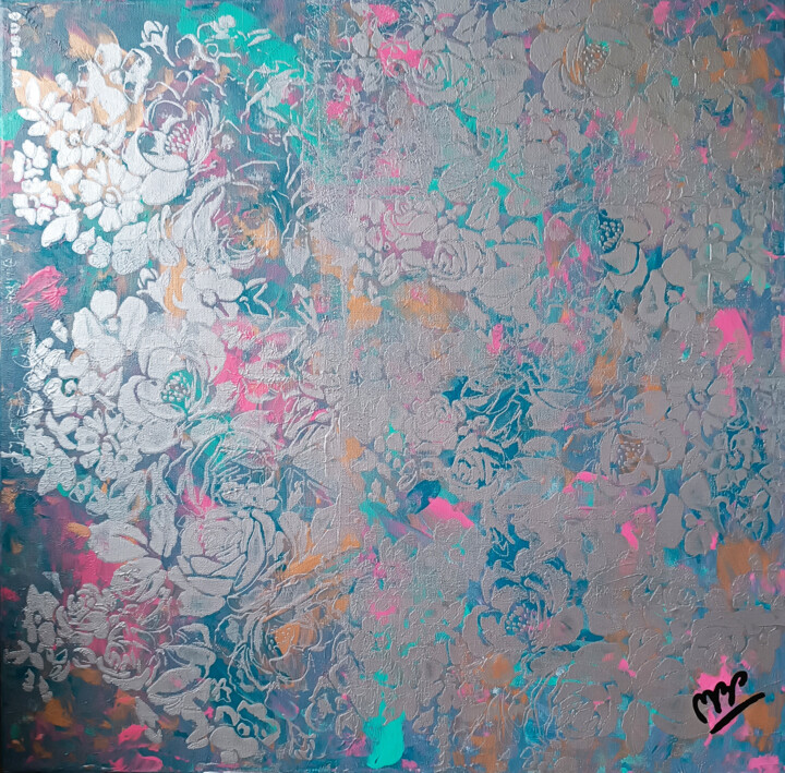 Silver Garden 绘画, 19.7x19.7 in
