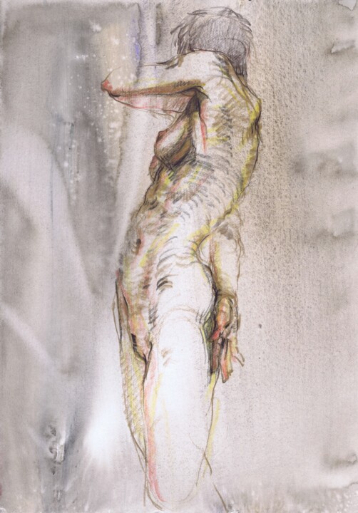 Nude art Ethereal Femininity 图画, 16.1x11.4 in