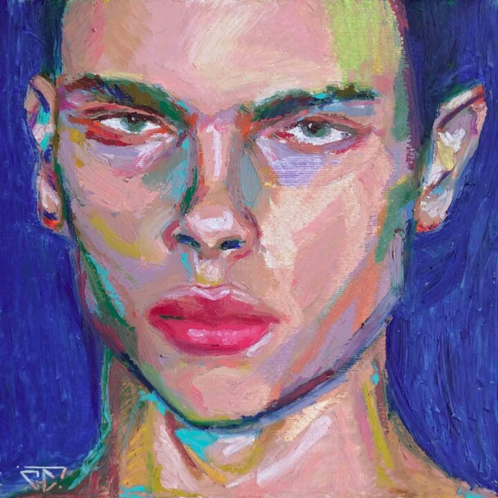 Je ne suis pas d'accord 绘画, 14.2x14.2 in