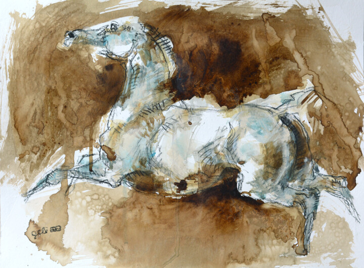 Nu Equin 103t 绘画, 11.8x15.8 in