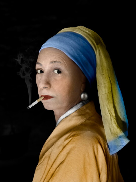 La dame à la clope 摄影, 23.6x17.7 in