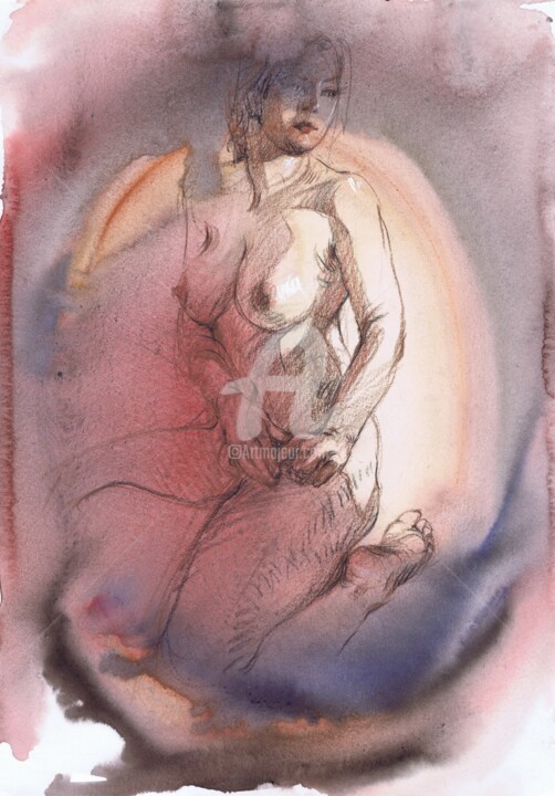 Enchantment of Naked Nature 图画, 11.4x16.1 in