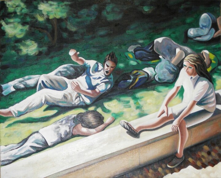 La sieste interrompue Pittura, 25,6x31,9 in