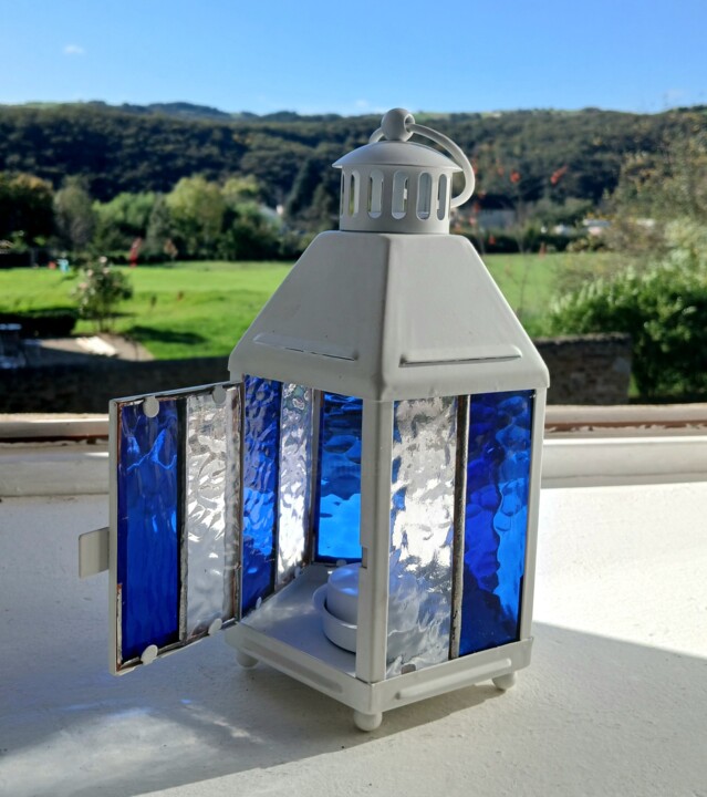 Sculpture intitulée "Mini lanterne" par Renaud Angerville-Langlois, Œuvre d'art originale, Verre