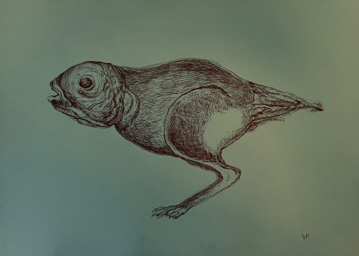%4Dw / The body in pieces finds its unity - {$M} Disegno, 11,8x16,5 in