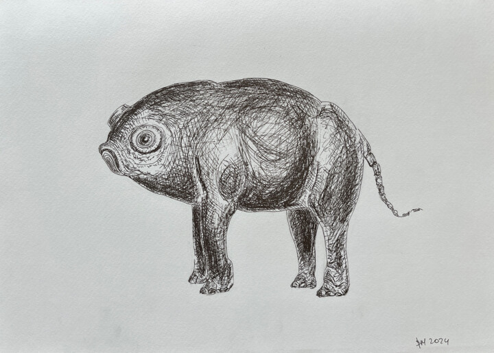 1ф2a / The body in pieces finds its unity - {$M} 图画, 11.4x16.5 in