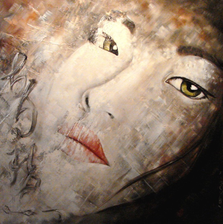 Visage d'asie Pittura, 31,5x31,5 in