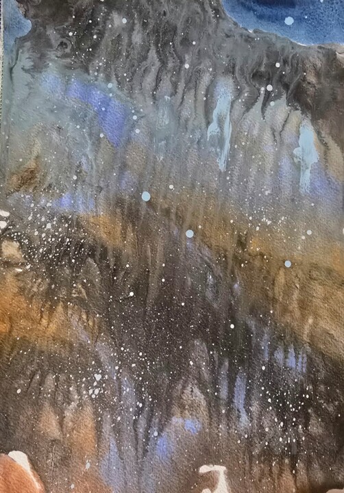 Winter marsh 2 绘画, 7.9x11.8 in