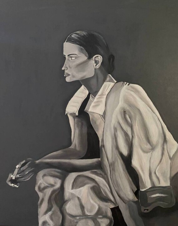 Black and White 绘画, 39.4x31.5 in