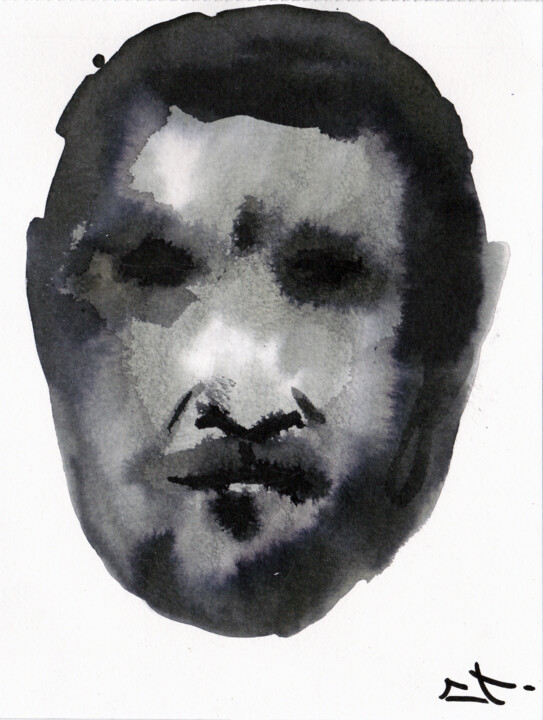 Drawing titled "Zelensky" by Lionel Le Jeune, Original Artwork, Ink