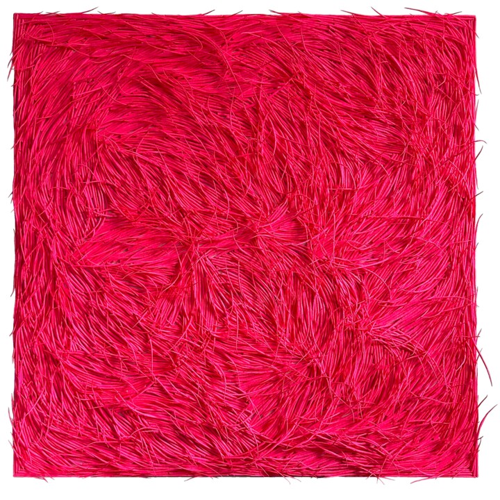 Fluorescent Pink 绘画, 39.4x39.4 in