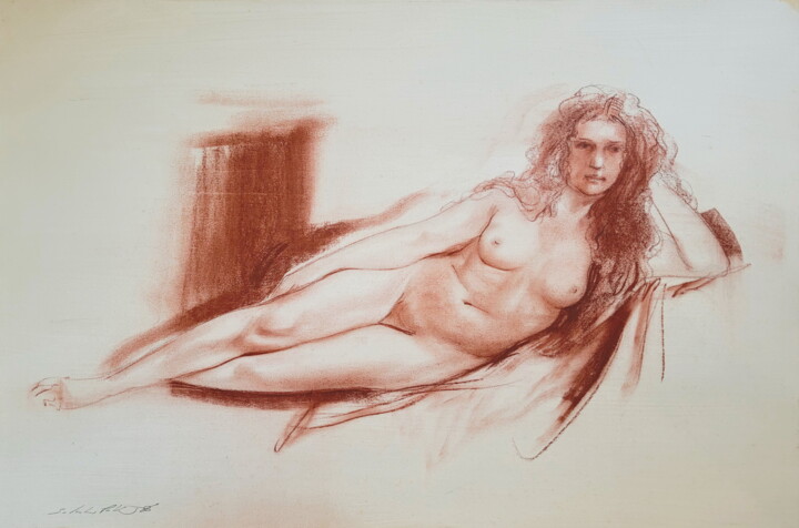 Senza titolo 绘画, 15.4x22.4 in