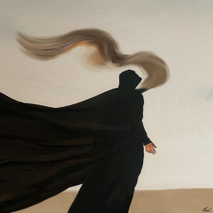 Lonely figure N2 Tablo, 23,6x23,6 in