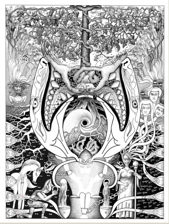 Digital Arts titled "L'Anneau de Baldur" by Yann Artès, Original Artwork, Digital Painting