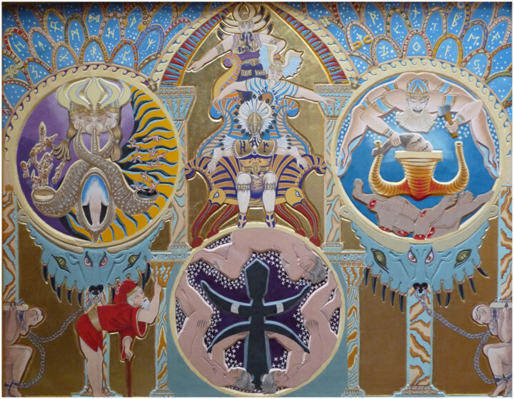Le récit de Guelfi 绘画, 28.4x37 in