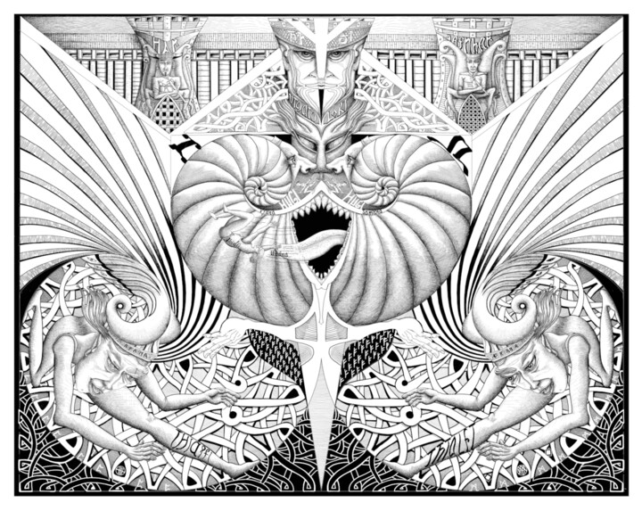 Digital Arts titled "Le souffle de Thial…" by Yann Artès, Original Artwork, Digital Painting