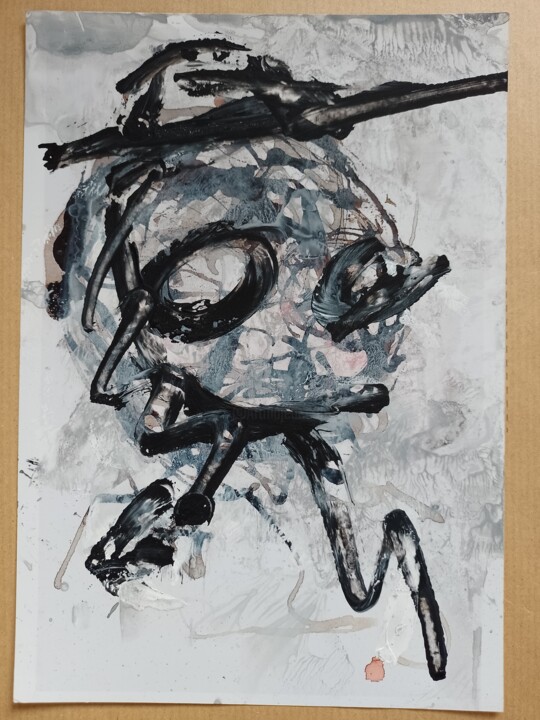 Chapeau! (15x21cm encre sur photographie) 图画, 8.3x5.9 in