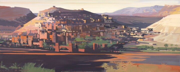 N°3 : Ksar d’Aït-ben-Haddou 绘画, 47.2x118.1 in