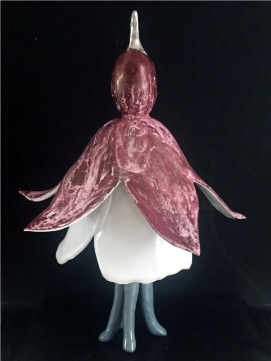 Fuchsia rose 雕塑, 8.7x3.9 in