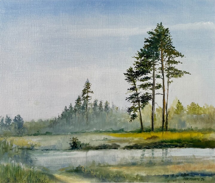 Landes girondines Painting, 14.2x12.2 in