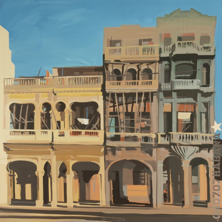 N°4 : Sur le Malecon Painting, 59.1x59.1 in