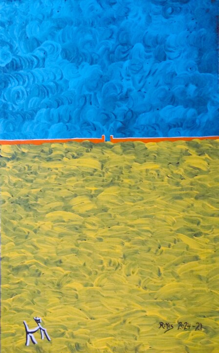 Pittura intitolato "2024-21" da Reyes Solis Fernandez, Opera d'arte originale, Tempera