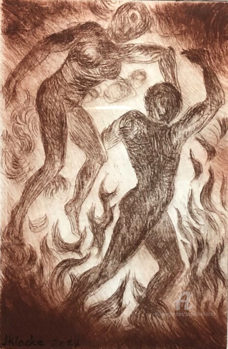 Danse du feu 2 印花与版画, 5.9x3.9 in