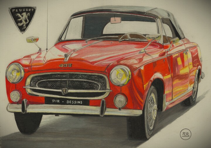 La 403 cabriolet 图画, 11x15.8 in
