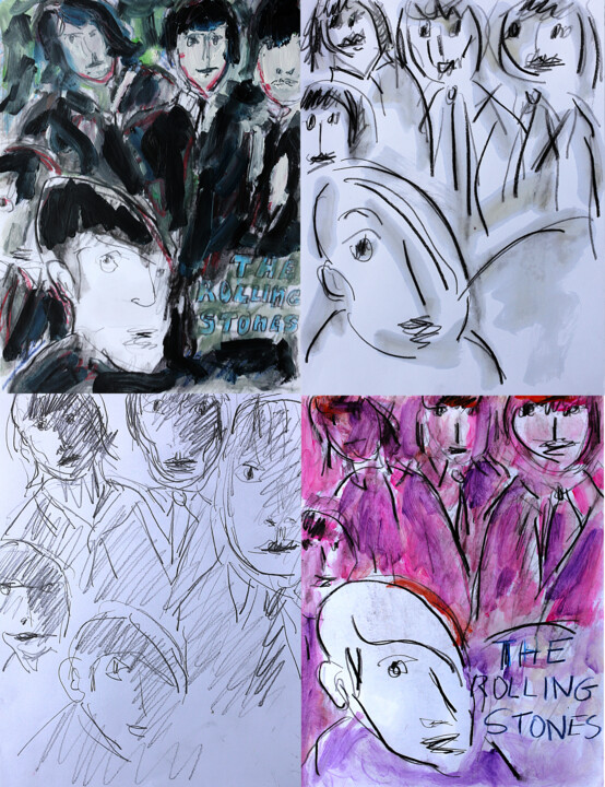 The Rolling Stones 미술작품, 23.6x16.5 in