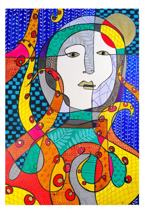 OCTOPUS'S GARDEN 绘画, 17.7x11.8 in