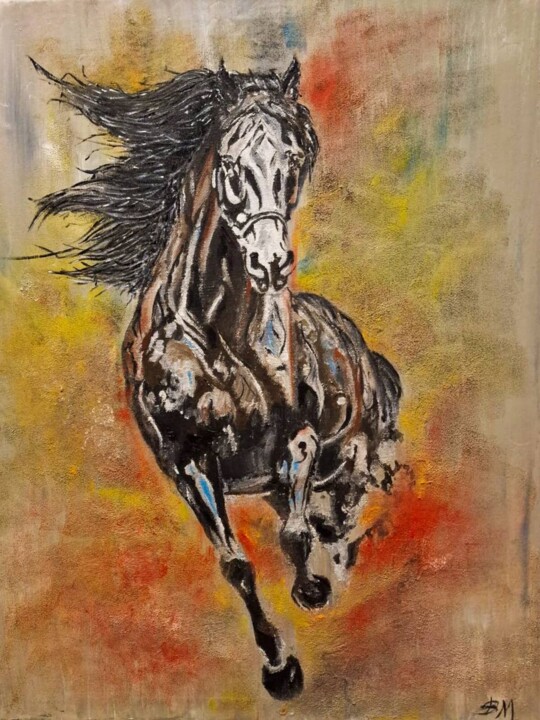Running to the Future 绘画, 19.7x15.8 in