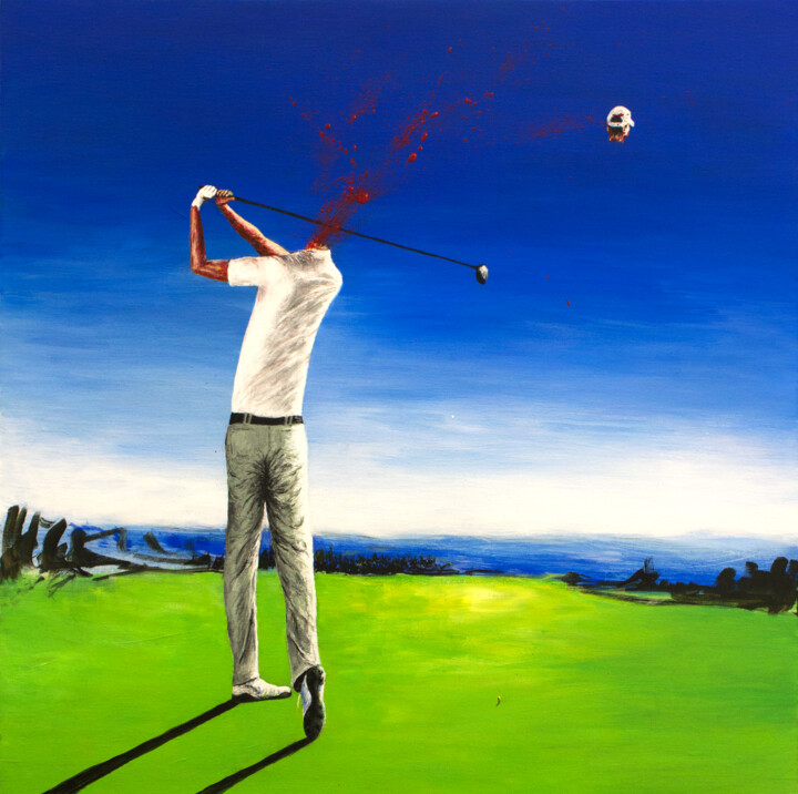 绘画 标题为“Hole in One” 由Vaxo Lang, 原创艺术品, 丙烯