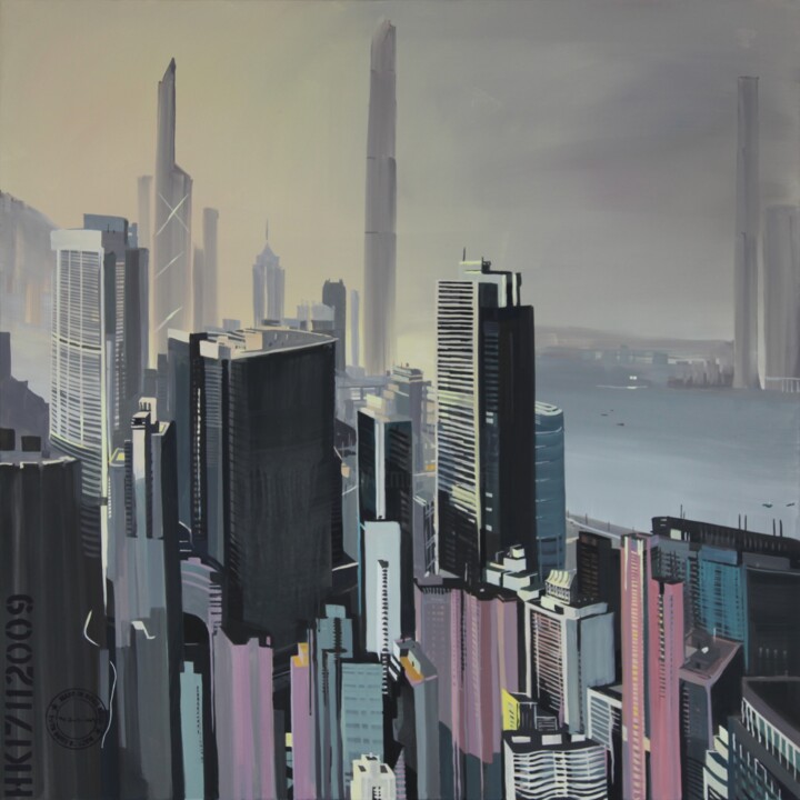 N°9 : Bowen Road Schilderij, 59,1x59,1 in