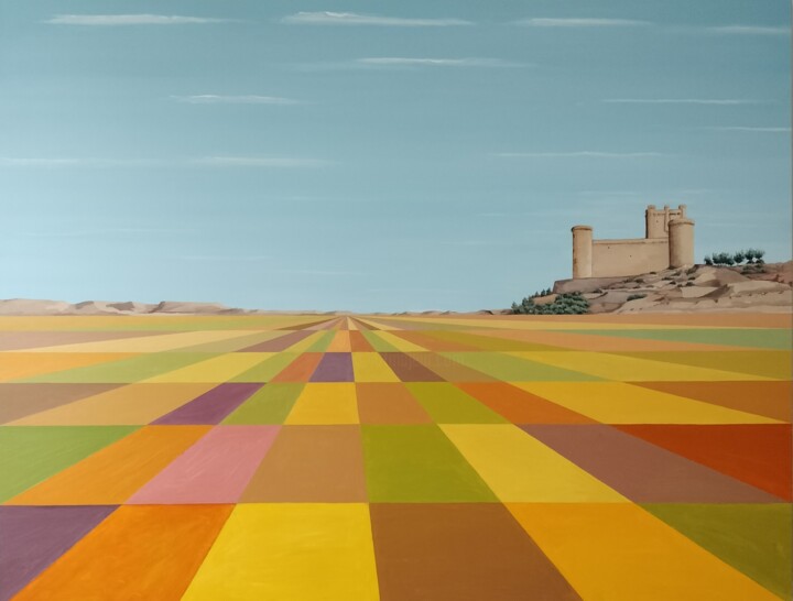 Castillo en agosto Картина, 39,4x51,2 in