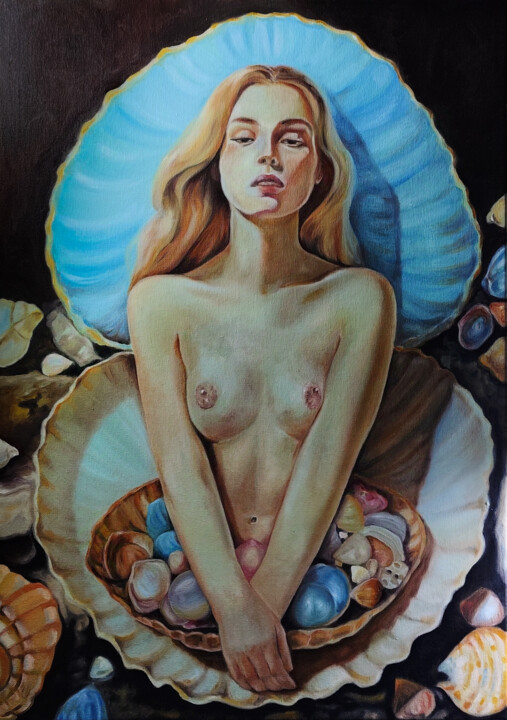 Mother of pearl 绘画, 27.6x19.7 in