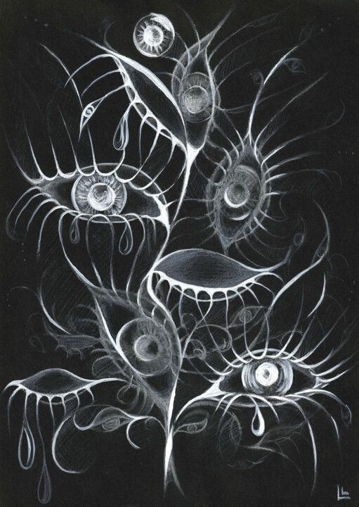 Surreal Artwork “Vision” 图画, 11x7.9 in