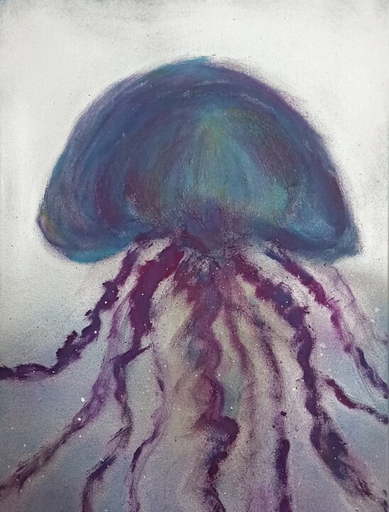 Bob, the Jellyfish Painting, 23.6x15.8 in