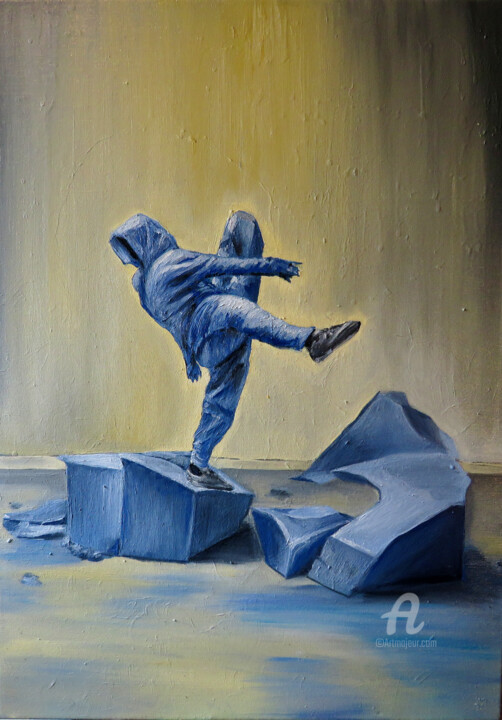 STREET BALLET 绘画, 31.5x19.7 in