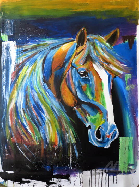 THE HORSE 绘画, 42.5x31.5 in