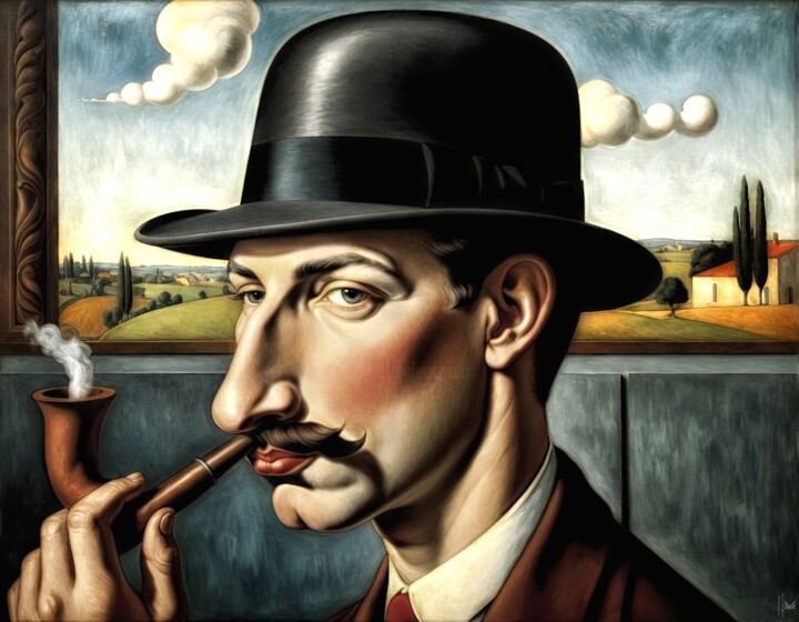 Arts numériques intitulée "je ne fume pas la p…" par Nictsi Khamira, Œuvre d'art originale, Peinture numérique