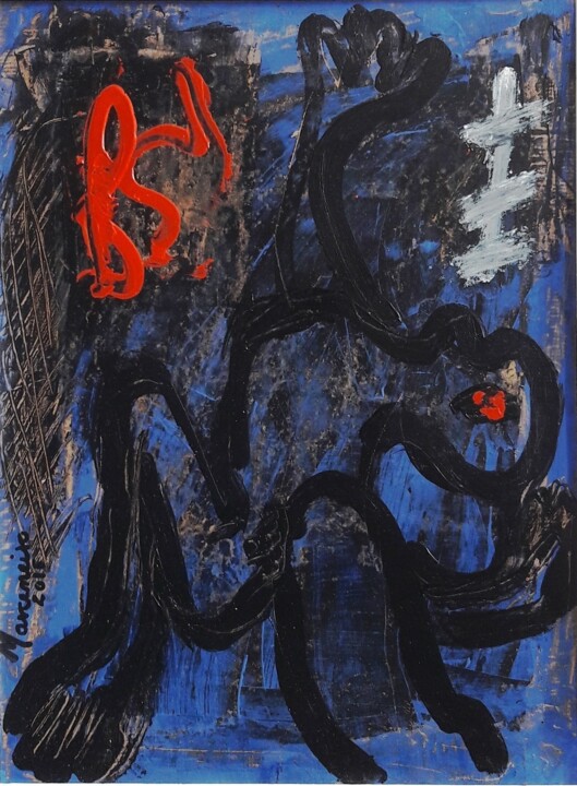 Pintura intitulada "eu Lembro-me" por Alfredo Marceneiro, Obras de arte originais, Acrílico