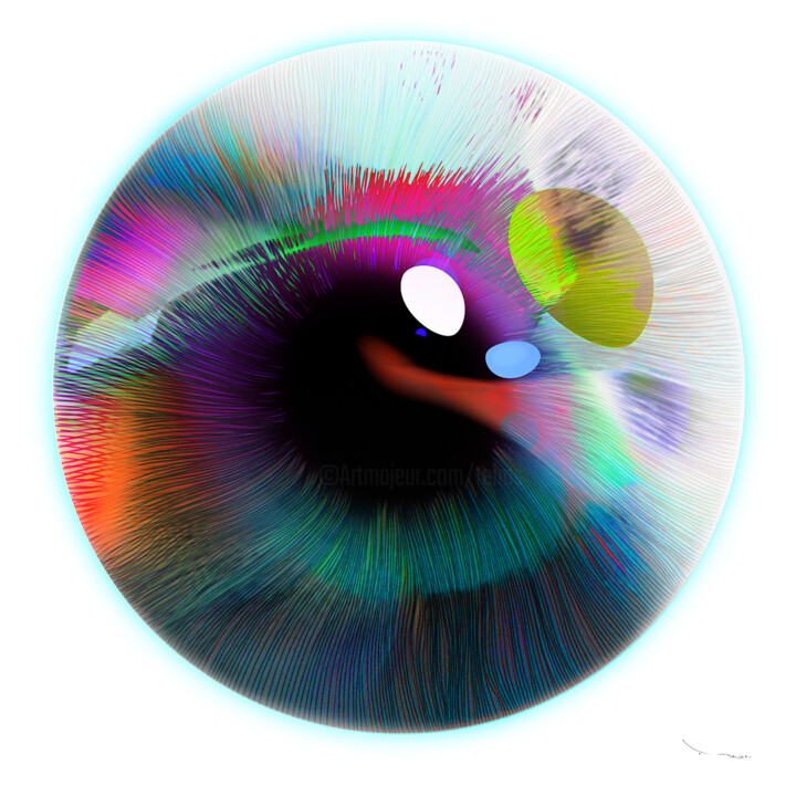 Photography titled "Tehos Circle 100-02" by Tehos, Original Artwork, Manipulated Photography