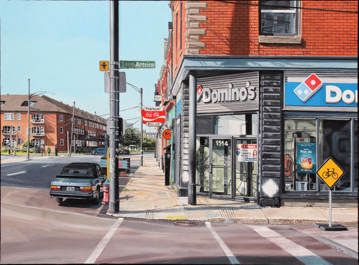 "Domino's" 绘画, 28.7x21.3 in