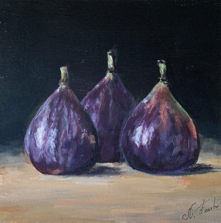 Three Figs 绘画, 7.9x7.9 in