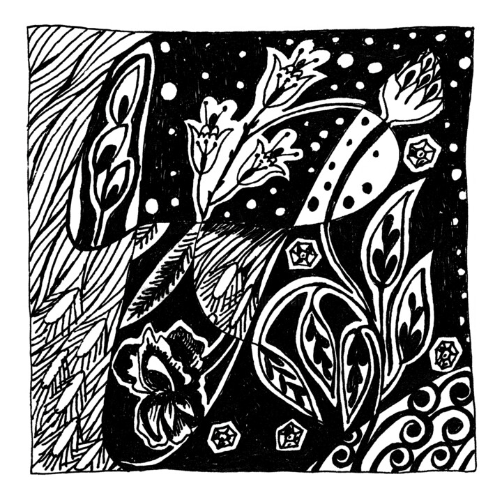 图画,  3.2x3.2 in 