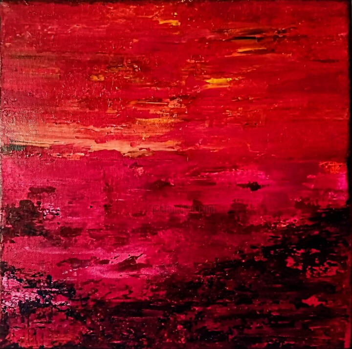 Terra anno zero 绘画, 15.8x15.8 in