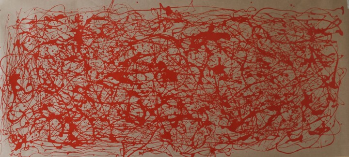 Red Energy Pittura, 35,4x78,7 in
