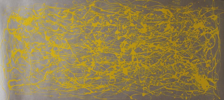 Pittura intitolato "Yellow Energy" da Juan José Garay, Opera d'arte originale, Smalto