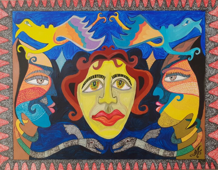 绘画,  19.7x25.6 in 