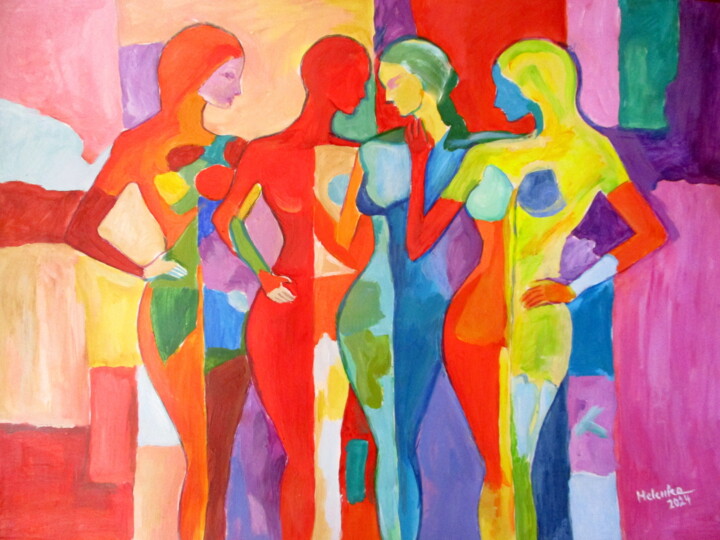 "Convergence" Malarstwo, 20,5x27,6 in